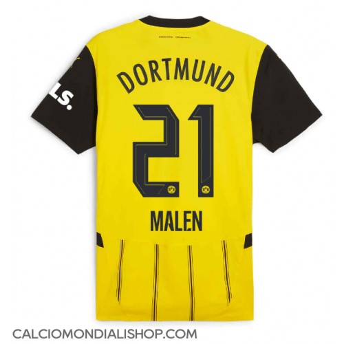 Maglie da calcio Borussia Dortmund Donyell Malen #21 Prima Maglia 2024-25 Manica Corta